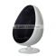 fabric cushion/(0.6MM)aluminum,fiberglass shell Material and Modern Appearance egg ball chair