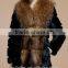 2015 New arrival luxury style real sheep fur coat For women
