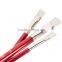 Promotional large size red wooden handle white nylon hair artist paint brush set for acrylic oil watercolors