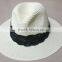 Ribbon & Rope Accessory Type and Fashion fedora hat,Plain Dyed Pattern wholesale hat panama