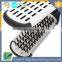 high quality professional clamp boar bristle hair straightening double brush