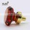 1 1/9 inch Victorian style honey amber modern kitchen cabinets crystal knobs