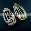 18x33mm 14K light gold plated zircon flower DIY earring chandelier supplies 1850178