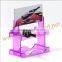 6 wine bottles acrylic liquor display shelves