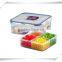 custom made palstic food container, high quality plastic food container with lids