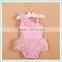 Trendy Infant Baby Girls Cotton Pink Princess Rompers with Chiffon Ruffles for Summer Chiffon Baby Rompers Baby Clothes