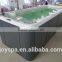 CE certification 4 meter long mini swimming pool with waterfall