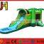 Commercial Tropical Theme Double Lanes Inflatable Water Slide For Sale