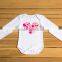 Valentine's Day girls white long sleeve romper baby children frock model