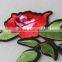 Good Looking 15*24cm Embroidery Rose Patches Leather Patch Snapback for Sale