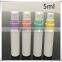 5ml/7ml/8ml/10ml bottle with colorful cap/wholesale PP plastic atomizer perfume pen/pen type cream bottle