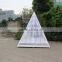 Home Rattan Furniture Pyramid Shape Bedroom White Mesh Bed