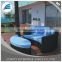Patio Loveseat Ottoman Sectional Round Sunbed Rattan Outdoor Daybed