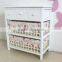 wooden home furniture / wood storage cabinets with woven baskets