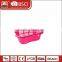 China Large size commercial wholesale new plastic storage basket with handle plastic laundry basket in bulk