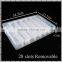35x22cm PP 28 slots Rectangular Clear Plastic Adjustable grids Jewelry Storage Box