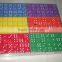 colored plastic domino