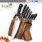 Factory direct sale upscale stainless steel wood block 6 sets of household kitchen knife set