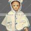 Fashion Baby White Winter Soft Amice Fur Cloak Coat for Children Warm Girls Outerwear