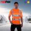 led t-shirt red 160gsm mesh reflective safety t-shirt men four-tape short sleeves working safety t-shirt