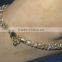 Gold chain crystal payal ANKLETS pair feet bracelet