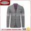 New Product Checked 2 Button Polyester Viscose Business Men'S Fashion Simple Suit Designs