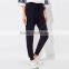 Female Hemp Grey Leisure Knitting Feet Pants
