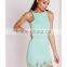 Fashion laser cut scalloped party dresses short party dress 2015