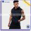 Cheap Sleeveless Hoodie Stringer Vest Gym OEM Blank Hoodie Wholesale