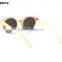high quality cheap bamboo sunglasses PC frame AC smoke lenses sunglasses B2012