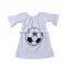 latest kids cotton shirt baby girl short sleeve t-shirts soccer print plain white cotton t shirt