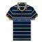 High Quality Stripe Patch Embroidered Polo Tshirt