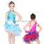 Girls Kids Latin Dance Costumes Red Stage Dance Wear For Child