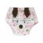 fox pattern soft cotton washable baby cloth diaper nappy