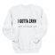 wholesale screen printing shirt/customise brand sweatshirt/high quality sweatshirt OEM service