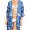 C27 Custom Moody Blues Print Cover-Up Beach Kimono