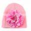 2017 new fashion Baby chrysanthemum baby knitting hat warm ear baby cap