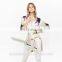 New Fashion Design Autumn Long Sleeve Floral Printed Chiffon Mature Women Blouse