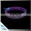 Transparent Rubber Wristbands Cutom Screen Printing Silicone Bracelet with Saying