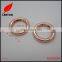30mm Shiny Rose Gold Zinc Alloy Round Carabiner Hook for Leather Bag