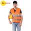 Orange road reflecitve vest high visibility safety vest