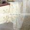 Wholesale decoration beautiful colored thread embroidery cotton voile window screen white sheer curtain fabric for livingroom