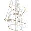Modern hotel lobby villa living room chandelier light luxury creative dining room lamp atmospheric ring bedroom led lamp