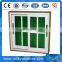 aluminum sliding window double glass wooden color Plastic frame window