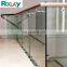 Rocky side mounted stair tempered glass railing balustrade