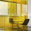 color and clear 6.38mm-40.52mm tempered laminated glass