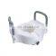 5" height CE Aluminum HDPE easy lock portable Raised toilet seat elevates padded with arms