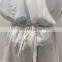 Washable Ppe Waterproof Protective Gown Reusable Polyester+ TPU Yellow Blue with Elastic Cuff Isolation Gowns