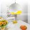Nordic Half Round Colorful Metal Pendant Light E27 Decorative Hanging Light For Home