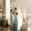 Chinese blue tall ceramic floor flower vase for home decor
